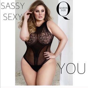 VERSATILE 2-Way Bodystocking Sheer Cut-Out Back